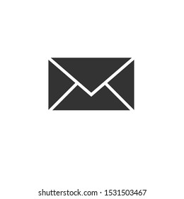 Vector mail icon isolated on white background. envelope symbol