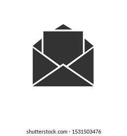 Vector mail icon isolated on white background. envelope symbol