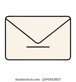 vector mail icon on white