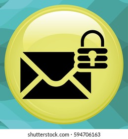Vector mail lock Icon