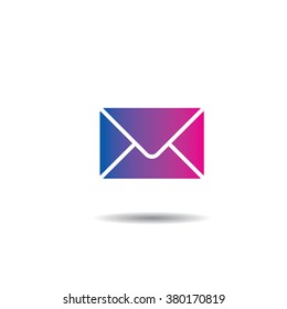 Vector Mail Logo Icon in a Flat Design