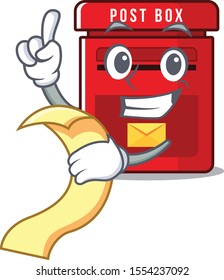 vector mailbox with a the holding bill mascot