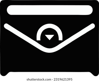 Vector mailbox icon, Letter boxes for communication, Old email symbol for the contact address, Vector illustration 3