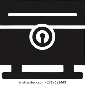 Vector mailbox icon, Letter boxes for communication, Old email symbol for the contact address, Vector illustration 41