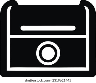 Vector mailbox icon, Letter boxes for communication, Old email symbol for the contact address, Vector illustration 31