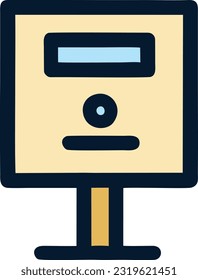 Vector mailbox icon, Letter boxes for communication, Old email symbol for the contact address, Vector illustration 18