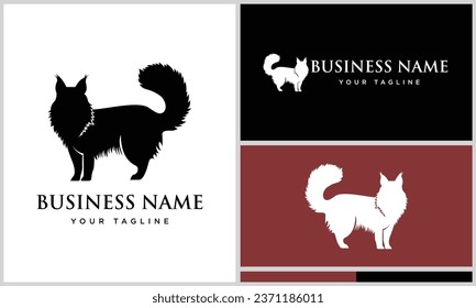 vector maine coon design template