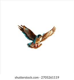 vector Majestic Falcon in Flight