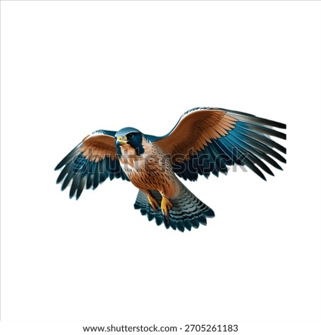 vector Majestic Falcon in Flight