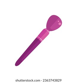 Vector makeup brushes, professional cosmetic tools.