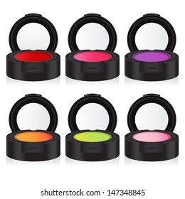 vector makeup colorful eyeshadow