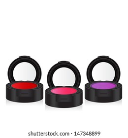 vector makeup colorful eyeshadow perspective