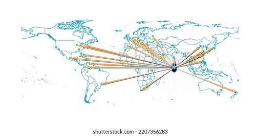 Vector Maldives Concept Map Export Concept Stock Vector (Royalty Free ...