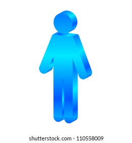 Vector male 3d icon