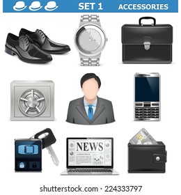 Vector Male Accessories Set 1