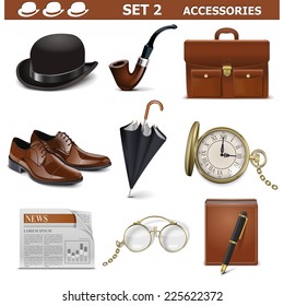 Vector Male Accessories Set 2