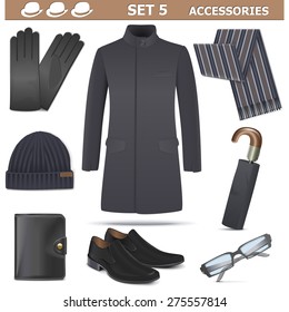 Vector Male Accessories Set 5