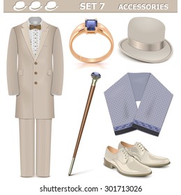 Vector Male Accessories Set 7
