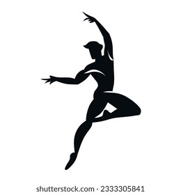 Vector of a Male Dancer, Energetic Dancer Illustration for Dance and Performance Concepts