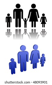 vector male and female - family person sign