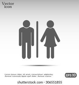 vector male and female sign