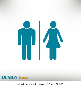 vector male and female sign