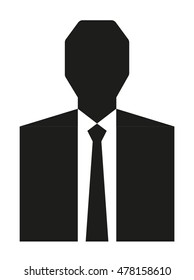 Vector male figure in flat style