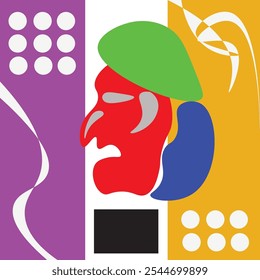 Vector. carácter humano masculino. diseño, dibujos animados, arte, dibujo