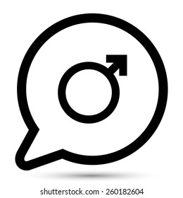 Vector male icon. File format eps 10