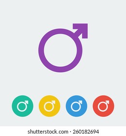 Vector male icon. File format eps 10