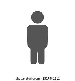 Vector male sign in flat style. Vector Illustration. EPS 10