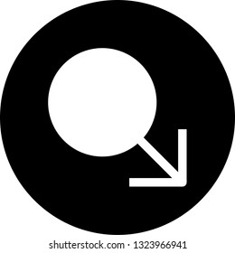 Vector Male Sign Icon
