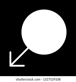  Vector Male Sign Icon
