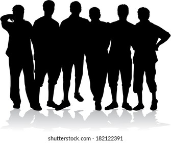 Silhouette Man Stock Vector (Royalty Free) 479020339