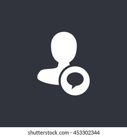 Vector male user icon