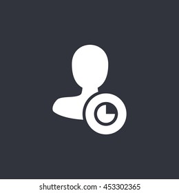 Vector male user icon