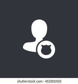 Vector male user icon