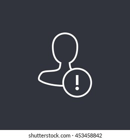 Vector male user icon