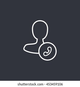 Vector male user icon