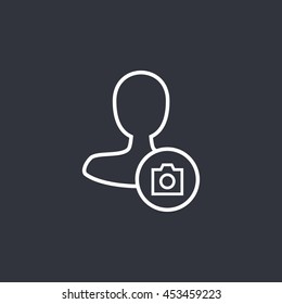 Vector male user icon