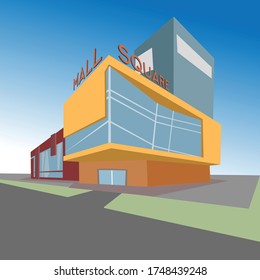 Vektorgrafik für Kleinbauten , großartige Architektur für das Konzept, gut für Poster, Vorlagendesign und jeden Zweck.