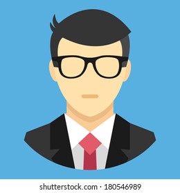 Vector Man in Business Suit Icon