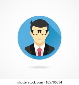 Vector Man In Business Suit Icon