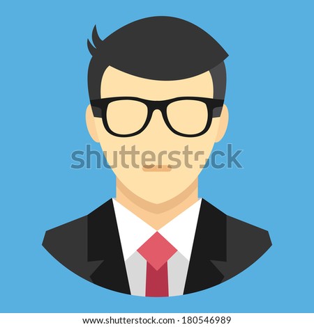 Vector Man in Business Suit Icon