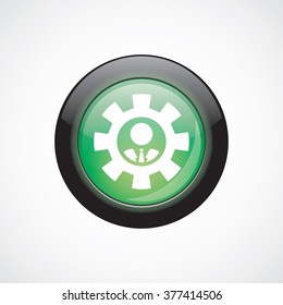 Vector man cogwheel Icon