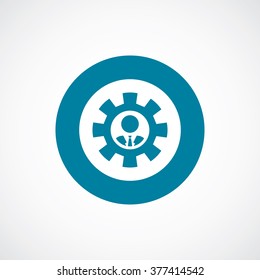 Vector man cogwheel Icon