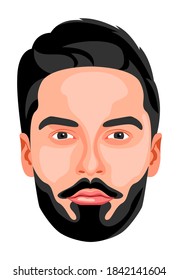 Vector man in graphic style