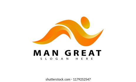Vector Man Great Logo Design