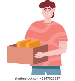 Caja de retención de vectores con icono de libro
