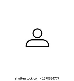 Vector man icon logo. Pictogram button vector